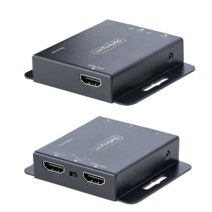 StarTech.com Extensor HDMI por CAT5/CAT6, 4K de 30Hz, para 39m o 1080p para 70m, Alargador HDMI, Juego Transmisor y Receptor PoC HDMI, Infrarrojos – para Vídeo Local