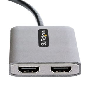 StarTech.com Hub Concentrador MST DisplayPort a 2 Puertos HDMI - HDMI Doble de 4K a 60Hz - Adaptador Multimonitor DisplayPort con Cable de 30cm - Ladrón MST DP 1.4 DSC HBR3 - Divisor StarTech.com Hub Concentrador MST DisplayPort a 2 Puertos HDMI – HDMI Doble de 4K a 60Hz – Adaptador Multimonitor DisplayPort con Cable de 30cm – Ladrón MST DP 1.4 DSC HBR3 – Divisor