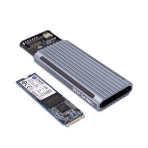 Deep Gaming DG-MCM-NVME1 caja para disco duro externo Caja externa para unidad de estado sólido (SSD) Plata M.2