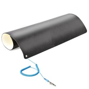 StarTech.com Alfombrilla Antiestática, Superficie Antiestática para la Reparación de Electrónicos para Mesa, con Cable de Toma a Tierra Removible, ANSI/ESD S 4.1, 60cmx120cm