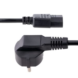 StarTech.com Cable de 3m (10 pies) de Alimentación para Ordenador, 18AWG, UE Schuko a C13, 250V 10A, Cable de Corriente, Cable de Fuente de Alimentación para Ordenador UE Schuko a C13