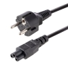 StarTech.com Cable de 3m de Alimentación de Repuesto para Ordenador Portátil, EU Schuko a C5, 2,5A 250V, 18AWG, para Cargador de Portátiles, Hoja de Trébol/Mickey Mouse StarTech.com Cable de 3m de Alimentación de Repuesto para Ordenador Portátil
