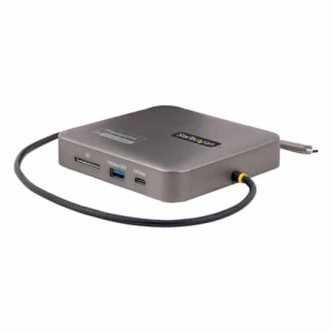 StarTech.com Adaptador Multipuertos USB-C – Vídeo Doble HDMI – 4K 60Hz – Hub USB 3.1 de 2 Puertos de 10Gbps – PD de 100W de Paso por USB – Cable de 30cm – Docking Station