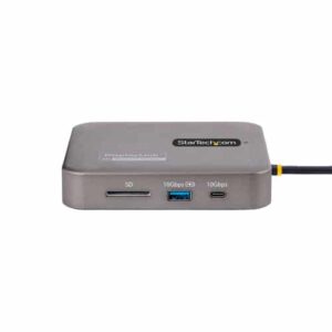 StarTech.com Adaptador Multipuertos USB-C - Vídeo Doble HDMI - 4K 60Hz - Hub USB 3.1 de 2 Puertos de 10Gbps - PD de 100W de Paso por USB - Cable de 30cm - Docking Station StarTech.com Adaptador Multipuertos USB-C – Vídeo Doble HDMI – 4K 60Hz – Hub USB 3.1 de 2 Puertos de 10Gbps – PD de 100W de Paso por USB – Cable de 30cm – Docking Station