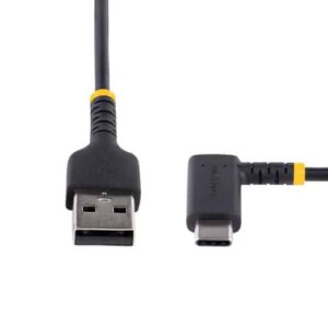 StarTech.com Cable 15cm USB A a USB C Acodado - en Ángulo Recto - Cable USB-C de Carga Rápida - de Alta Resistencia - USB 2.0 A a USB Tipo-C - Fibra de Aramida - 3A - de Carga StarTech.com Cable 15cm USB A a USB C Acodado – en Ángulo Recto – Cable USB-C de Carga Rápida – de Alta Resistencia – USB 2.0 A a USB Tipo-C – Fibra de Aramida – 3A – de Carga