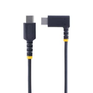 StarTech.com Cable 30cm USB C Acodado - en Ángulo Recto - PD 60W - 3A - Cable USB-C de Carga Rápida - de Alta Resistencia - USB 2.0 Tipo C - Fibra de Aramida - 3A - de Carga StarTech.com Cable 30cm USB C Acodado – en Ángulo Recto – PD 60W – 3A – Cable USB-C de Carga Rápida – de Alta Resistencia – USB 2.0 Tipo C – Fibra de Aramida – 3A – de Carga