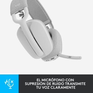 Logitech Zone Vibe 100 Auriculares Inalámbrico Diadema Llamadas/Música Bluetooth Blanco Logitech Zone Vibe 100 Auriculares Inalámbrico Diadema Llamadas/Música Bluetooth Blanco