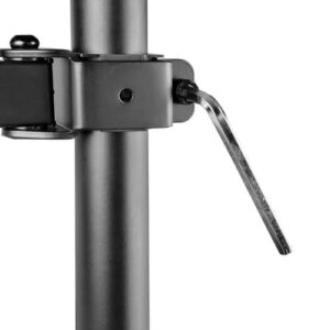 StarTech.com Brazo Soporte Ajustable para Monitor con Bandeja VESA para un Ordenador Portátil de 4,5kg y una Pantalla de hasta 32″ (8kg), Negro, con Mordaza en C/Grommet