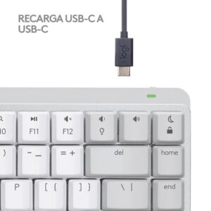 Logitech MX Mini Mechanical for Mac teclado Bluetooth QWERTY Internacional de EE.UU. Gris, Blanco Logitech MX Mini Mechanical for Mac teclado Bluetooth QWERTY Internacional de EE.UU. Gris, Blanco