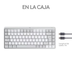Logitech MX Mini Mechanical for Mac teclado Bluetooth QWERTY Internacional de EE.UU. Gris, Blanco Logitech MX Mini Mechanical for Mac teclado Bluetooth QWERTY Internacional de EE.UU. Gris, Blanco