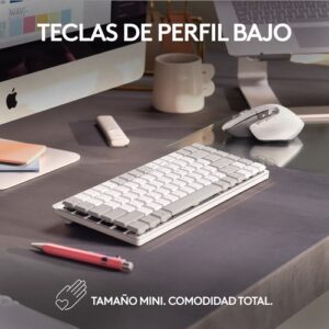 Logitech MX Mini Mechanical for Mac teclado Bluetooth QWERTY Internacional de EE.UU. Gris, Blanco Logitech MX Mini Mechanical for Mac teclado Bluetooth QWERTY Internacional de EE.UU. Gris, Blanco
