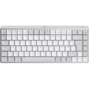 Logitech MX Mini Mechanical for Mac teclado Bluetooth AZERTY Francés Gris, Blanco