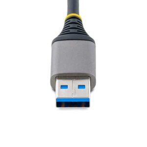 StarTech.com Hub USB de 4 Puertos – USB 3.0 de 5Gbps – Alimentado por el Bus – Concentrador de 4 Puertos USB-A con Alimentación Opcional – Ladrón USB Portátil – Cable 30cm