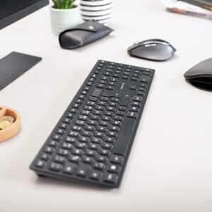 CHERRY KW 9100 SLIM teclado RF Wireless + Bluetooth QWERTY Español Negro