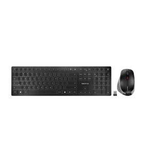 CHERRY DW 9500 SLIM teclado Ratón incluido RF Wireless + Bluetooth AZERTY Belga Negro, Gris