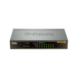 D-Link DES-1008PA switch No administrado Fast Ethernet (10/100) Energía sobre Ethernet (PoE) Negro