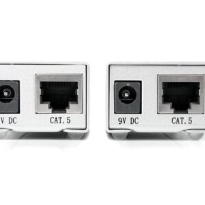 StarTech.com Extensor de 1 Puerto Serie Serial RS232 DB9 por Cable Cat5 UTP Ethernet – Hasta 1000m