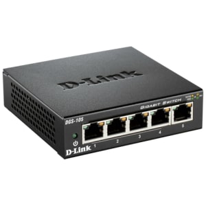D-Link DGS-105 switch No administrado Negro