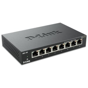 D-Link DGS-108 switch No administrado L2 Gigabit Ethernet (10/100/1000) Negro