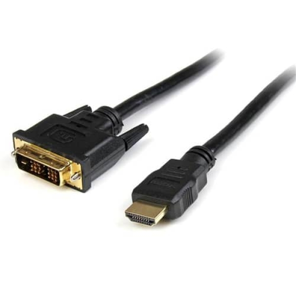 StarTech.com Cable HDMI a DVI 5m – DVI-D Macho – HDMI Macho – Adaptador – Negro
