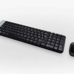 Logitech Wireless Combo MK220 teclado Ratón incluido USB Portugués Negro