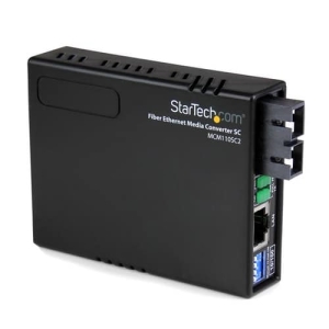 StarTech.com Conversor de Medios Ethernet RJ45 a Fibra Óptica Multimodo SC – 2Km