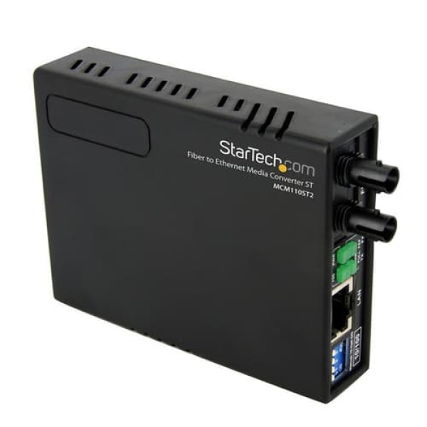 StarTech.com Conversor de Medios Ethernet 10/100 RJ45 a Fibra Óptica Multimodo ST - 2Km