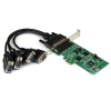 StarTech.com Tarjeta Adaptadora PCI Express PCIe de 4 Puertos Serie Serial Combo RS232 y RS485 RS 422 DB9 StarTech.com Tarjeta Adaptadora PCI Express PCIe de 4 Puertos Serie Serial Combo RS232 y RS485 RS 422 DB9