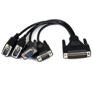StarTech.com Tarjeta Adaptadora PCI Express PCIe de 4 Puertos Serie Serial Combo RS232 y RS485 RS 422 DB9