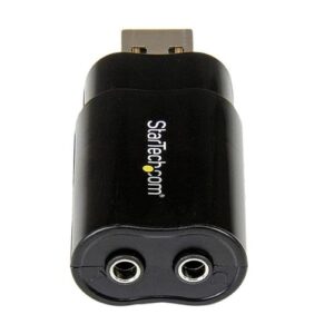 StarTech.com Tarjeta de Sonido Estéreo USB Externa Adaptador Conversor - Negro StarTech.com Tarjeta de Sonido Estéreo USB Externa Adaptador Conversor – Negro
