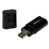 StarTech.com Tarjeta de Sonido Estéreo USB Externa Adaptador Conversor - Negro StarTech.com Tarjeta de Sonido Estéreo USB Externa Adaptador Conversor - Negro