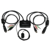 StarTech.com Conmutador Switch KVM 2 puertos HDMI USB Audio con Cables Integrados - 1080p StarTech.com Conmutador Switch KVM 2 puertos HDMI USB Audio con Cables Integrados - 1080p