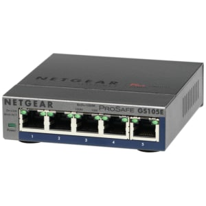 NETGEAR GS105E-200PES switch Gestionado L2/L3 Gigabit Ethernet (10/100/1000) Gris