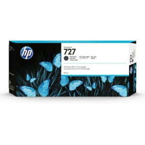 HP Cartucho de tinta DesignJet 727 negro mate de 300 ml