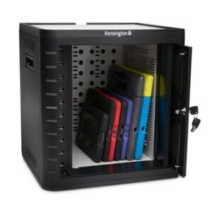 Kensington Armario de carga y sincronización universal para tabletas. Negro.
