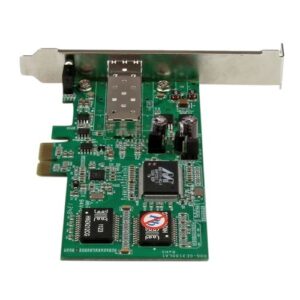 StarTech.com Tarjeta PCI Express Adaptadora de Red Gigabit con 1 Puerto SFP Abierto – NIC Ethernet PCI-E de Fibra