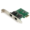 StarTech.com Adaptador Tarjeta de Red NIC PCI Express PCI-E de 2 Puertos Ethernet Gigabit RJ45 StarTech.com Adaptador Tarjeta de Red NIC PCI Express PCI-E de 2 Puertos Ethernet Gigabit RJ45