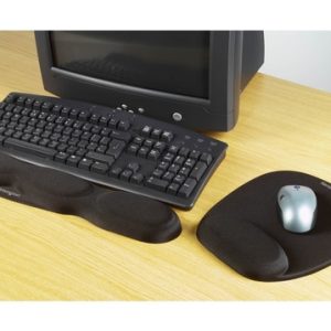 Kensington Reposamuñecas espuma ratón negro