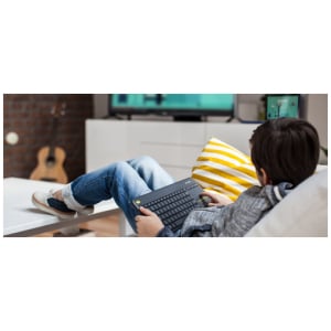 Logitech K400 Plus Tv teclado RF inalámbrico QWERTY Inglés Negro Logitech K400 Plus Tv teclado RF inalámbrico QWERTY Inglés Negro