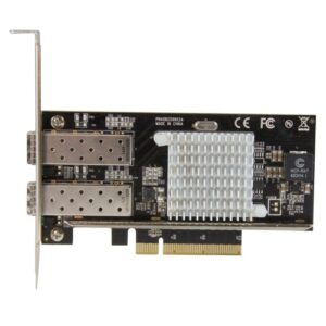 StarTech.com Tarjeta PCI Express de Red de Fibra de 10GB con 2 Puertos de SFP+ Abiertos