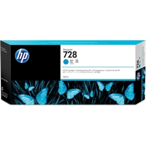 HP Cartucho de tinta DesignJet 728 cian de 300 ml