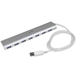 StarTech.com Concentrador USB 3.0 de 7 Puertos – Hub con Cable Incorporado