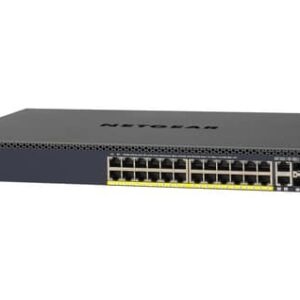 NETGEAR M4300-28G-PoE+ Gestionado L3 Gigabit Ethernet (10/100/1000) Energía sobre Ethernet (PoE) 1U Negro
