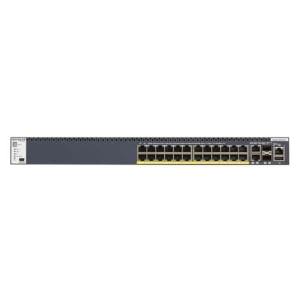 NETGEAR M4300-28G-PoE+ Gestionado L3 Gigabit Ethernet (10/100/1000) Energía sobre Ethernet (PoE) 1U Negro