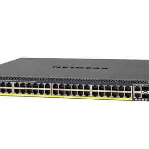 NETGEAR M4300-52G-PoE+ 550W PSU Gestionado L2/L3/L4 Gigabit Ethernet (10/100/1000) Energía sobre Ethernet (PoE) 1U Negro NETGEAR M4300-52G-PoE+ 550W PSU Gestionado L2/L3/L4 Gigabit Ethernet (10/100/1000) Energía sobre Ethernet (PoE) 1U Negro