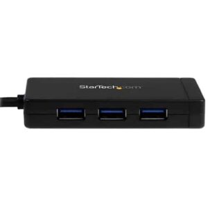 StarTech.com Concentrador USB 3.0 de 3 Puertos con USB-C y Ethernet Gigabit - Con Adaptador de Alimentación StarTech.com Concentrador USB 3.0 de 3 Puertos con USB-C y Ethernet Gigabit – Con Adaptador de Alimentación