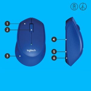 Logitech M330 Silent Plus ratón mano derecha RF inalámbrico Óptico 1000 DPI