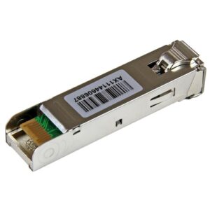 StarTech.com Módulo SFP Compatible con MSA sin Codificar - 1000BASE-SX - Transceptor Óptico de Fibra Multimodo (MMF) de 1GbE - SFP Ethernet Gigabit de 1Gb - LC - 550m - 850nm - DDM StarTech.com Módulo SFP Compatible con MSA sin Codificar – 1000BASE-SX – Transceptor Óptico de Fibra Multimodo (MMF) de 1GbE – SFP Ethernet Gigabit de 1Gb – LC – 550m – 850nm – DDM
