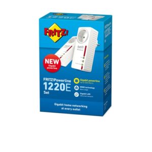 FRITZ!Powerline 1220E 1200 Mbit/s Ethernet Blanco 2 pieza(s)