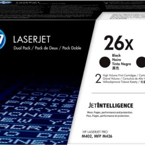 HP Paquete de 2 cartuchos de tóner negro Originales LaserJet 26X de alta capacidad
